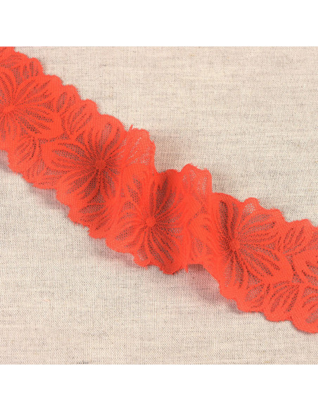 Dentelle élastique pétales de fleurs - Bengale