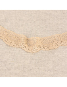 Dentelle élastique feston - Beige