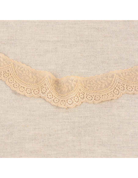 Dentelle élastique feston - Beige