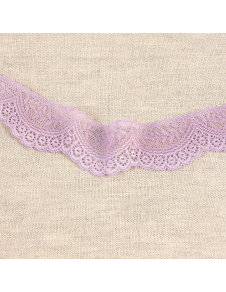 Dentelle élastique feston - Parme