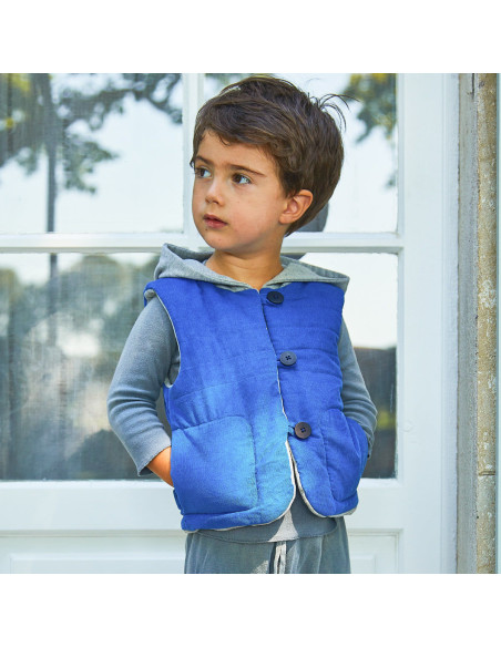 Patron de gilet sans manche mixte Vienne kids - Ikatee