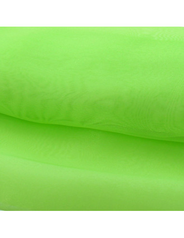 Tissu organza - Vert citron