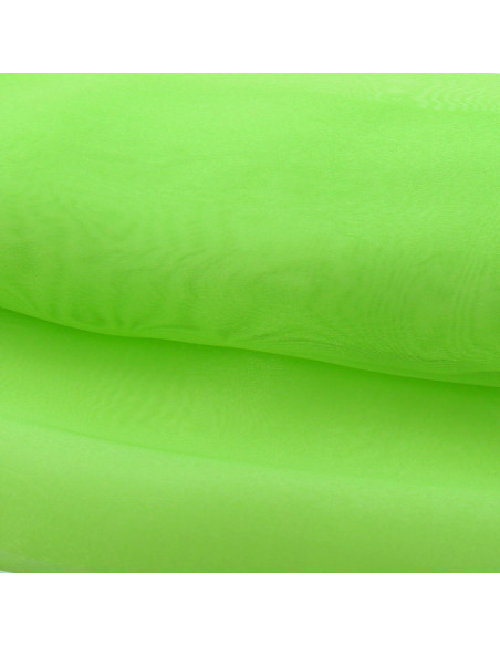 Tissu organza - Vert citron