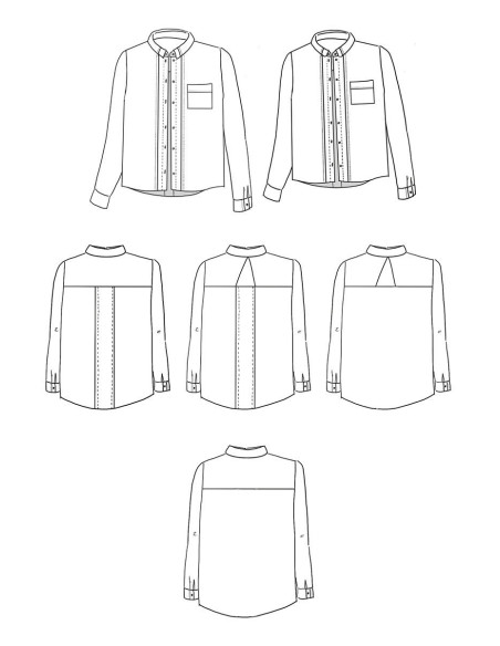 Patron de chemise Skyline - Maison Fauve