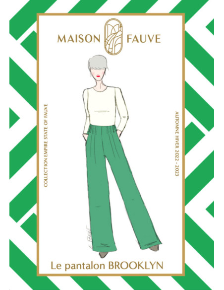 Patron de pantalon Brooklyn - Maison Fauve