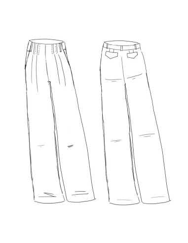 Patron de pantalon Brooklyn - Maison Fauve