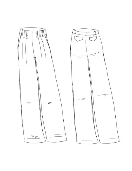 Patron de pantalon Brooklyn - Maison Fauve