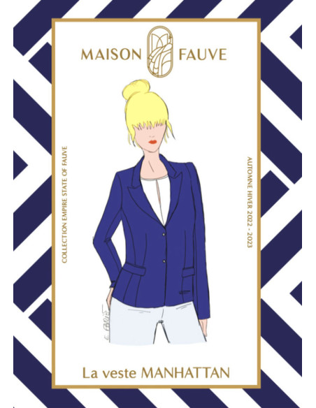 Patron de veste Manhattan - Maison Fauve