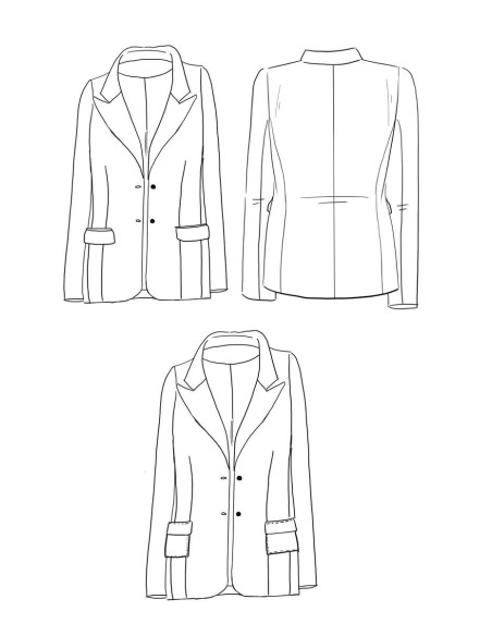 Patron de veste Manhattan - Maison Fauve