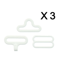 Set de 3 attaches noeud papillon - Blanc