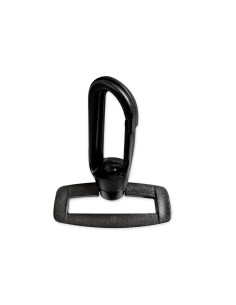 Mousqueton plastique - Noir 20 mm