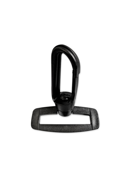 Mousqueton plastique - Noir 20 mm