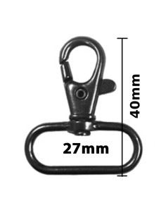 Mousqueton métal - Canon de fusil 40 x 27 mm