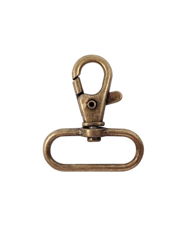 Mousqueton métal - Bronze 40 x 30 mm