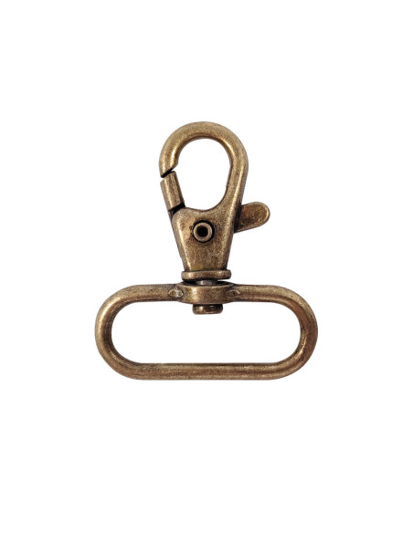 Mousqueton métal - Bronze 40 x 30 mm