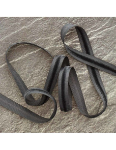 Ruban gros grain velours - Gris foncé