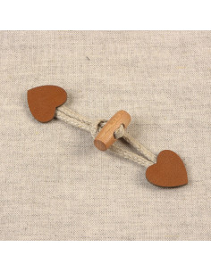 Brandebourg coeur simili - Camel