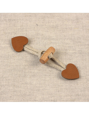 Brandebourg coeur simili - Camel