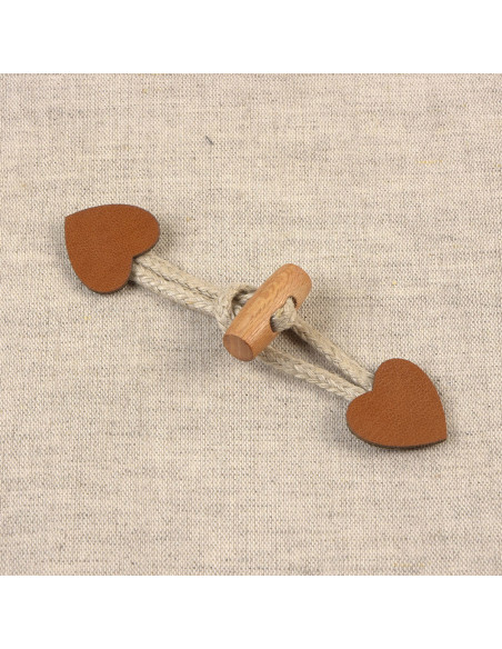 Brandebourg coeur simili - Camel