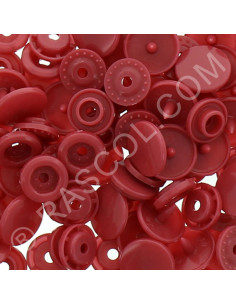 Sachet de 25 pressions résine KAM ronds - Cuivre rouge