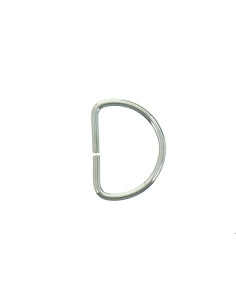 Anneau en D 25 mm - Argent