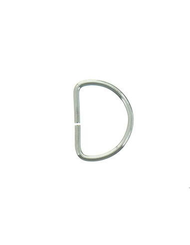 Anneau en D 25 mm - Argent