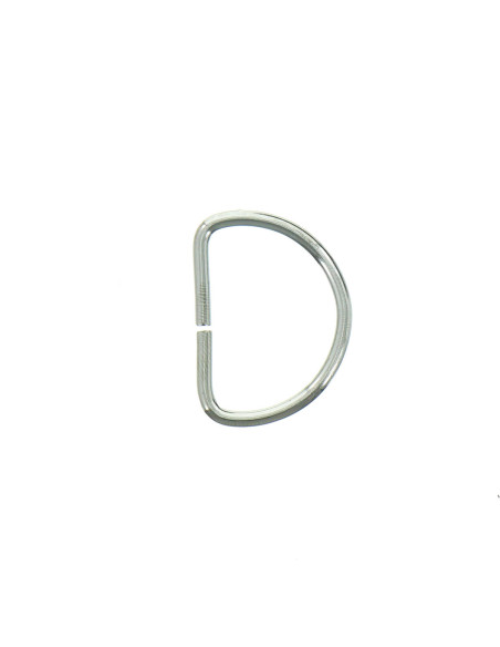 Anneau en D 25 mm - Argent