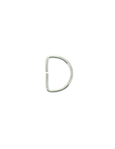 Anneau en D 20 mm - Argent