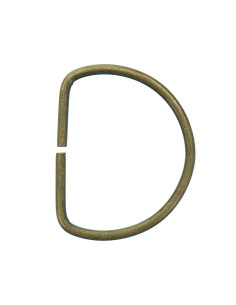 Anneau en D 40 mm - Bronze