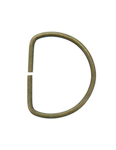 Anneau en D 40 mm - Bronze