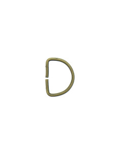 Anneau en D 20 mm - Bronze