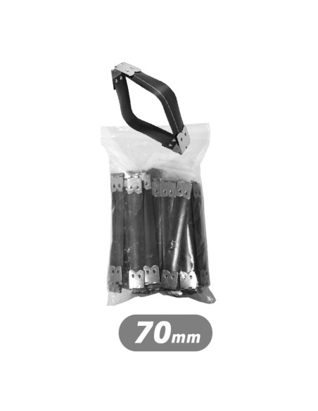 Lot de 50 fermoirs à cliquet - 70 mm