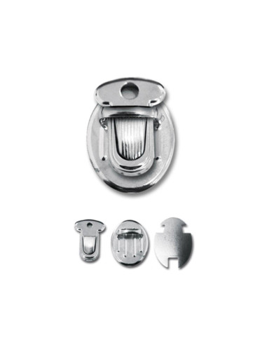 Fermeture mini pour cartable 25 x 18 mm - Argent