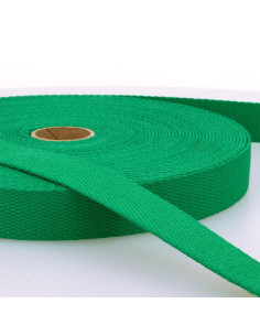 Sangle coton pour sacs - Vert émeraude