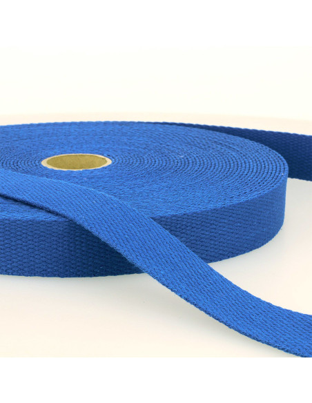 Sangle coton pour sacs - Bleu roi