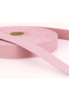 Sangle coton pour sacs - Vieux rose