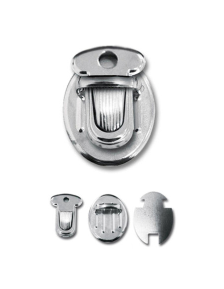 Fermeture pour cartable 33 x 25 mm - Argent