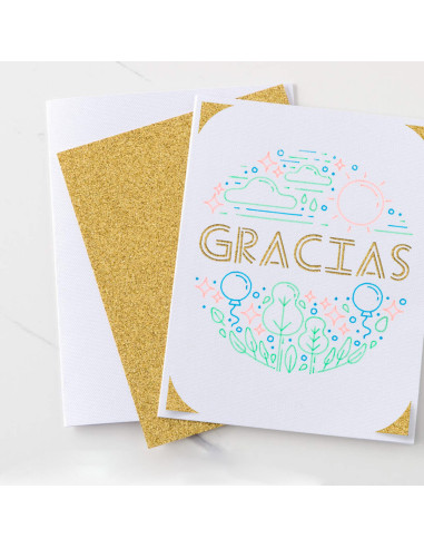 Stylos gel paillettes rose, orange et jaune Cricut Joy