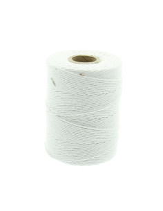 Cordon coton macramé 2 mm - Blanc