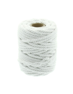 Cordon coton macramé 6 mm - Blanc