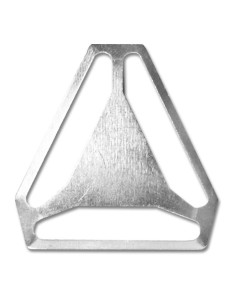 Croisillon pour bretelles - Argent 40 mm