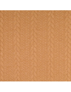 Tissu sweat torsade - Camel