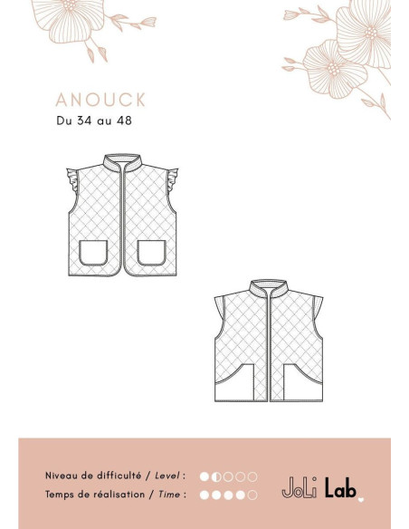 Patron de gilet Anouck - Joli Lab