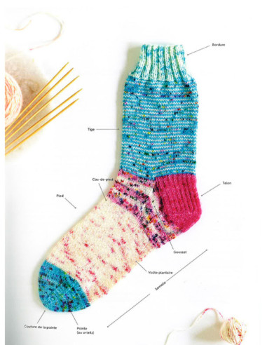 Livre la bible des chaussettes au tricot
