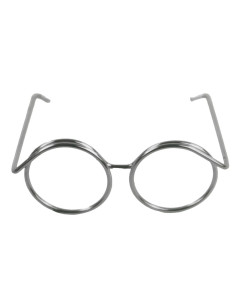 Lot de 5 paires de lunettes pour amigurumi 35 mm - Argent