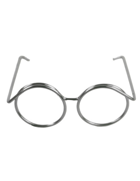 Lot de 5 paires de lunettes pour amigurumi 35 mm - Argent