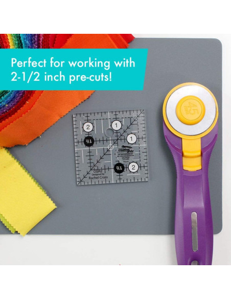 Règle carrée quilting 2.5" x 2.5" Creative Grids