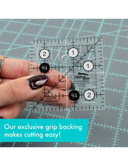 Règle carrée quilting 2.5" x 2.5" Creative Grids