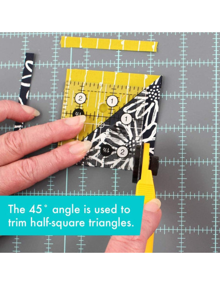 Règle carrée quilting 2.5" x 2.5" Creative Grids