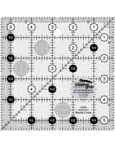 Règle carrée quilting 5.5" x 5.5" Creative Grids